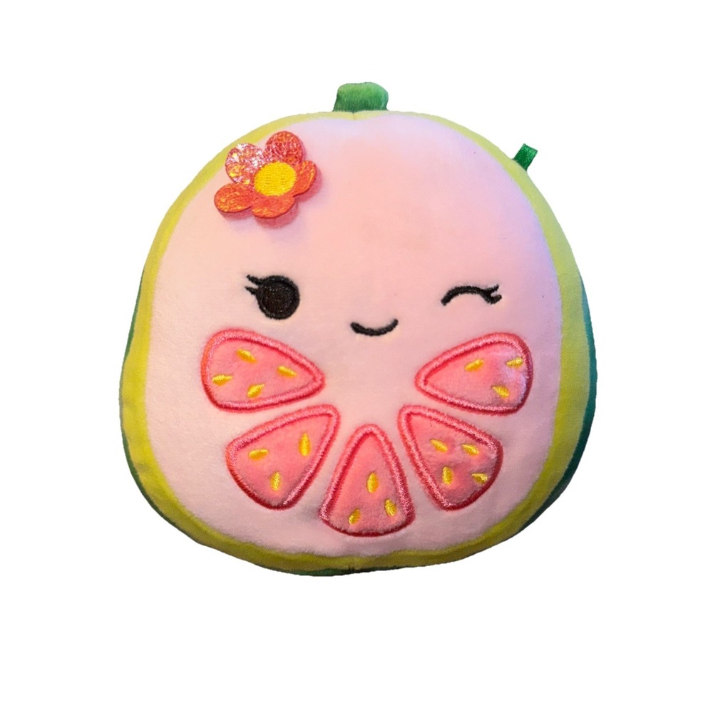 Squishmallows Lena Green Pink Guava‎ Cute Squishy Plush Stuffed Animal Toy 5"